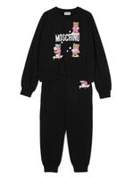 Moschino Kids survêtement à logo imprimé - Noir