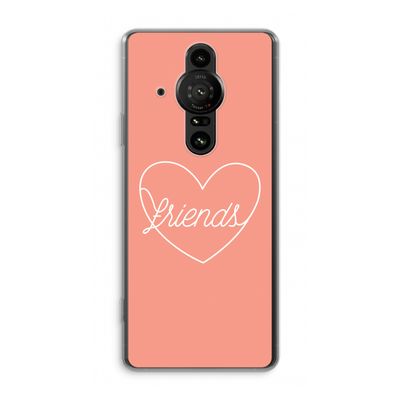 Friends heart: Sony Xperia Pro-I Transparant Hoesje