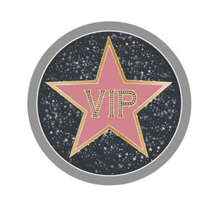 VIP/Hollywood thema print bierviltjes/onderzetters - 25x stuks - Feestartikelen en versieringen