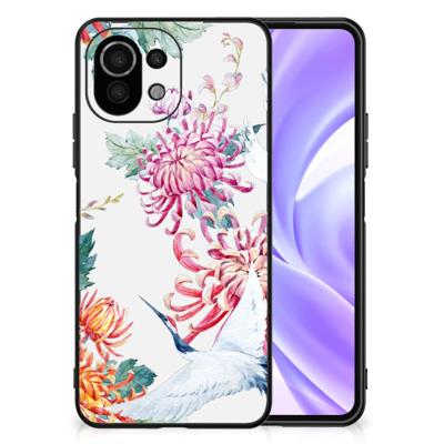 Xiaomi 11 Lite 5G NE | Mi 11 Lite Dierenprint Telefoonhoesje Bird Flowers Xiaomi 11 Lite 5G NE | Mi 11 Lite Dierenprint Telefoonhoesje Bird Flowers