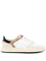 Premiata Quinn cheetah-print leather sneakers - Blanc