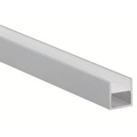 U-Profiel voor IP toepassing inclusief opalen afdekking - Aluminium