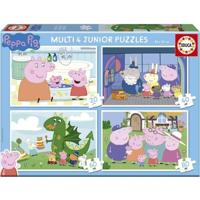 Multi 4 Junior Puzzel - EDUCA - Peppa Pig - 20+40+60+80 stukjes