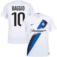 Inter Milan Shirt Uit 2023-2024 + Baggio 10 (1998 Legend Bedrukking)