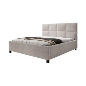 Meubella Tweepersoonsbed Soline - Beige ribstof - 180x200 cm