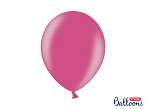 Metallic ballonnen Hot Pink - 50 Stuks