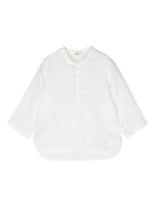 Il Gufo chemise en lin à manches longues - Blanc