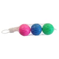 Beach Ball ballen - set van 3x stuks - gekleurd - 5 cm - rubber - strandballetjes
