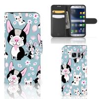 Samsung Galaxy S7 | Telefoonhoesje | Met pasjeshouder | Hondjes