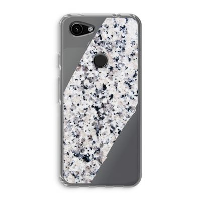 Gespikkelde marmer: Google Pixel 3a Transparant Hoesje
