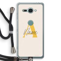 Amber Script: Sony Xperia XZ2 Compact Transparant Hoesje met koord