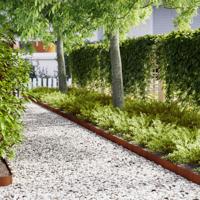 VidaXL Tuinrand 20 pcs bruin 100 x 0.05 x 20 cm cortenstaal