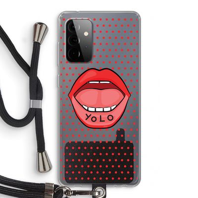 Yolo Denise: Samsung Galaxy A72 5G Transparant Hoesje met koord