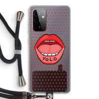 Yolo Denise: Samsung Galaxy A72 5G Transparant Hoesje met koord
