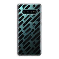Zwarte vegen: Samsung Galaxy S10 Plus Transparant Hoesje