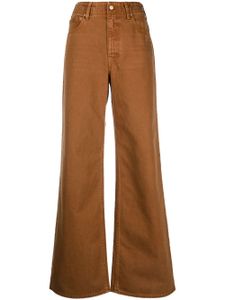 Ulla Johnson jean ample à taille haute - Marron