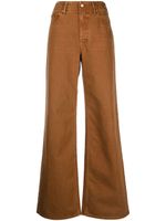 Ulla Johnson jean ample à taille haute - Marron