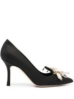 Manolo Blahnik escarpins Orientalia 90 mm en cuir - Noir - thumbnail