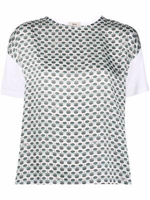 Herno t-shirt à broderies - Blanc