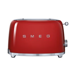 Smeg TSF01RDEU 50&apos;s style broodrooster 2X2 geschikt voor twee sneetjes brood, Rood