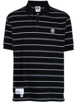 AAPE BY *A BATHING APE® polo en coton à patch logo - Noir