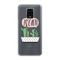 I love cacti: Xiaomi Redmi Note 9 Pro Transparant Hoesje I love cacti: Xiaomi Redmi Note 9 Pro Transparant Hoesje