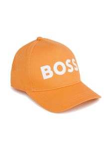 BOSS Kidswear casquette en coton à logo imprimé - Orange