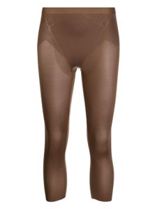 SPANX legging Capri à taille mi-haute - Marron