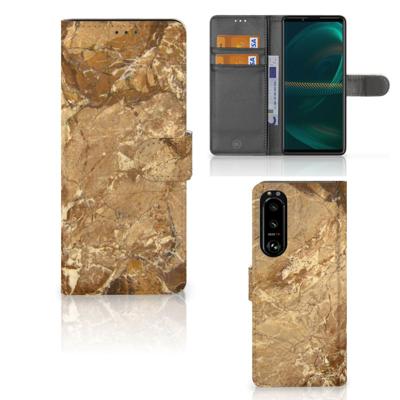 Sony Xperia 5III | Bookcase | Marmer Creme