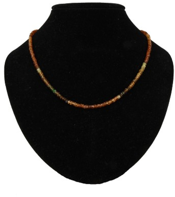 Edelstenen Ketting Toermalijn Oranje Facet