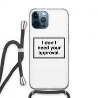 Don't need approval: iPhone 13 Pro Max Transparant Hoesje met koord