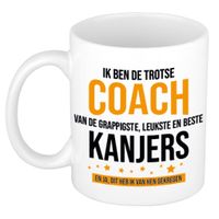 Trotse coach kanjers cadeau koffiemok / theebeker 300 ml - thumbnail