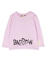 Barrow kids logo-print cotton T-shirt - Rose