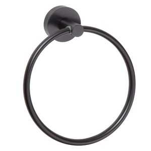 Sapho X-Round handdoekring 19cm zwart