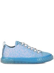 Giuseppe Zanotti baskets Blabber à paillettes - Bleu