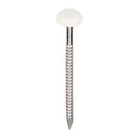 Polytop nagels RVS 30mm Verkeerswit - Heering (500 st) (2190)