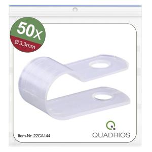 Quadrios 22CA144 Bevestigingsklem Schroefbaar 22CA144 Bundel-Ø (bereik) 3.3 mm (max) Naturel 1 set(s)