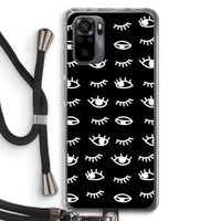 Eye pattern #3: Xiaomi Redmi Note 10 Pro Transparant Hoesje met koord