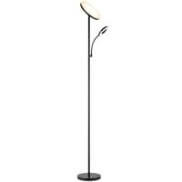 Led leeslamp vloer - Zwart