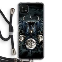Sinister Wings: Samsung Galaxy A22 5G Transparant Hoesje met koord