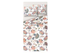 LIVARNO home Satijnen dekbedovertrekset 240 x 220 cm (Lichtroze/bloemen)