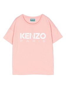 Kenzo Kids t-shirt à logo imprimé - Rose