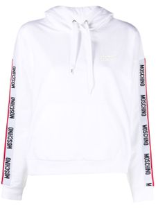 Moschino hoodie à logo imprimé - Blanc