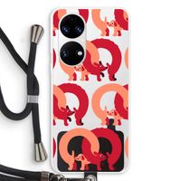 Dogs: Huawei P50 Transparant Hoesje met koord