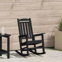 Tuin Schommelstoel Zwart 70 x 92 x 108cm Kunststof