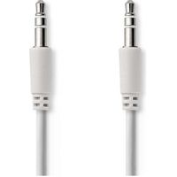 Stereo-Audiokabel, Spiraal | 3,5 mm Male - 3,5 mm Male | 1,0 m | Wit