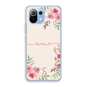 Rozen: Xiaomi Mi 11 Lite Transparant Hoesje