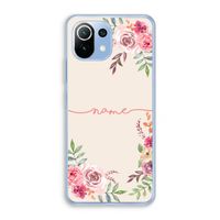Rozen: Xiaomi Mi 11 Lite Transparant Hoesje Rozen: Xiaomi Mi 11 Lite Transparant Hoesje