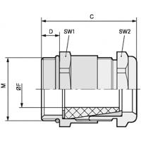 LAPP 52105420 Wartel M32 Messing Messing 10 stuk(s)