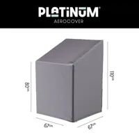 Platinum Aerocover Stapelbare-stoelhoes 67x67xH80/110cm - thumbnail